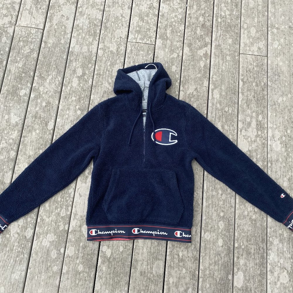 Champion Sherpa 1/2 Zip Pullover Hoodie